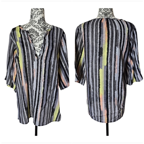 Marc by Marc Jacobs lightweight cotton pullover striped tunic size small - Picture 1 of 16